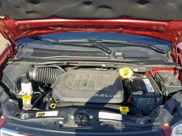 2C4RC1CG4ER164071 - 2014 CHRYSLER TOWN & COU RED photo 7