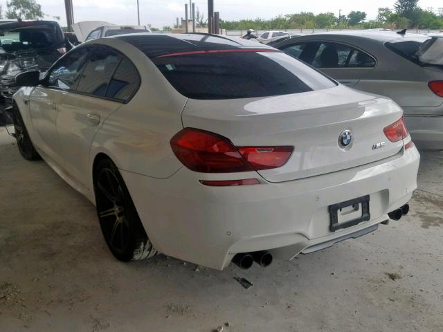 WBS6C9C58ED467172 - 2014 BMW M6 GRAN CO WHITE photo 3