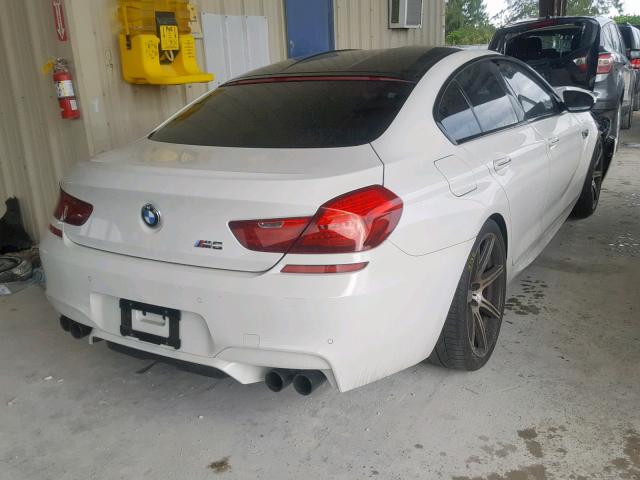 WBS6C9C58ED467172 - 2014 BMW M6 GRAN CO WHITE photo 4