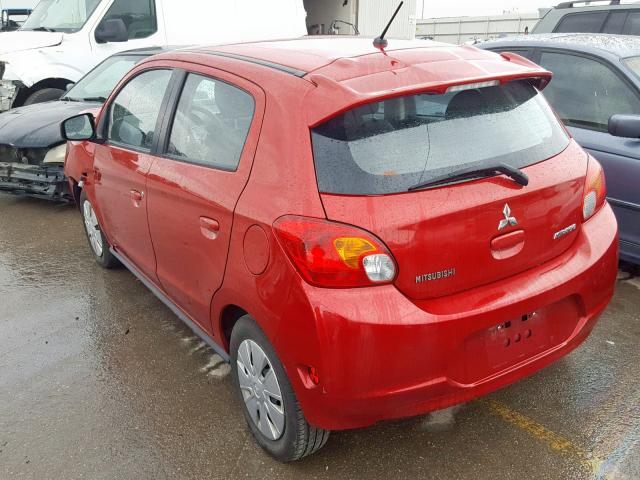 ML32A3HJ1FH045935 - 2015 MITSUBISHI MIRAGE DE RED photo 3