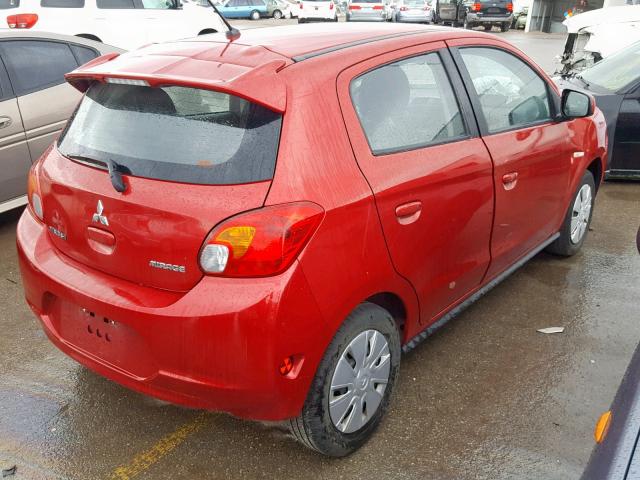 ML32A3HJ1FH045935 - 2015 MITSUBISHI MIRAGE DE RED photo 4