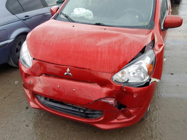 ML32A3HJ1FH045935 - 2015 MITSUBISHI MIRAGE DE RED photo 7