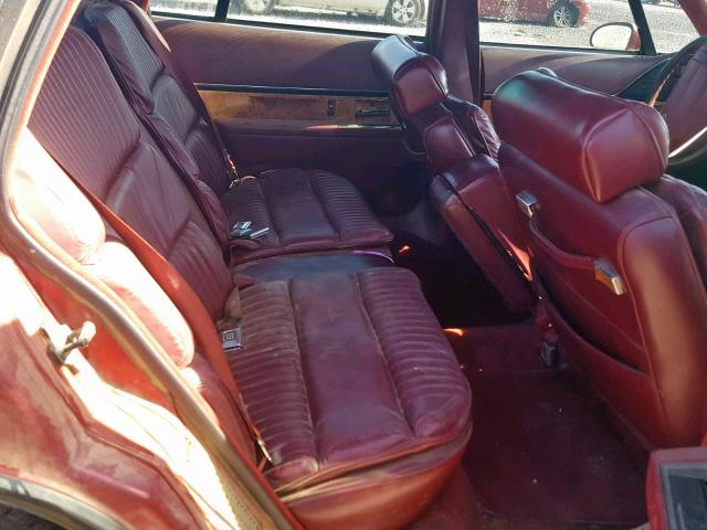 1G4CW53L4M1620912 - 1991 BUICK PARK AVENU MAROON photo 6