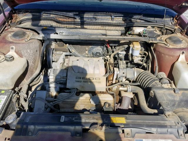 1G4CW53L4M1620912 - 1991 BUICK PARK AVENU MAROON photo 7