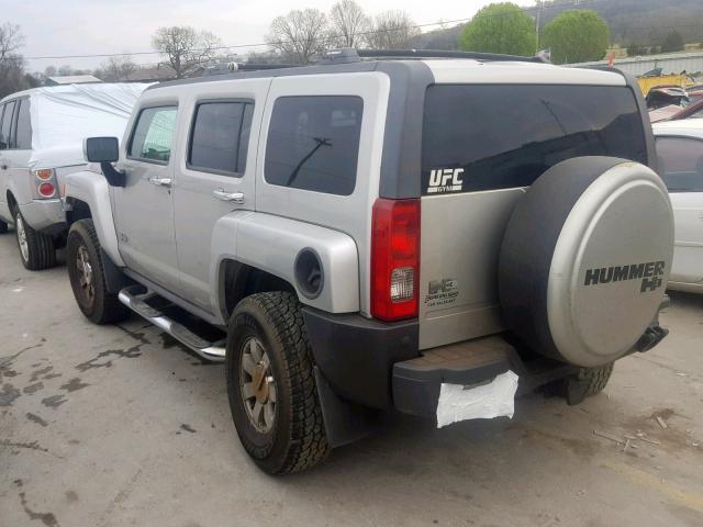 5GTMNJEE5A8123088 - 2010 HUMMER H3 LUXURY SILVER photo 3