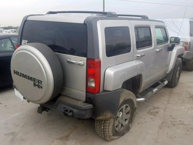 5GTMNJEE5A8123088 - 2010 HUMMER H3 LUXURY SILVER photo 4