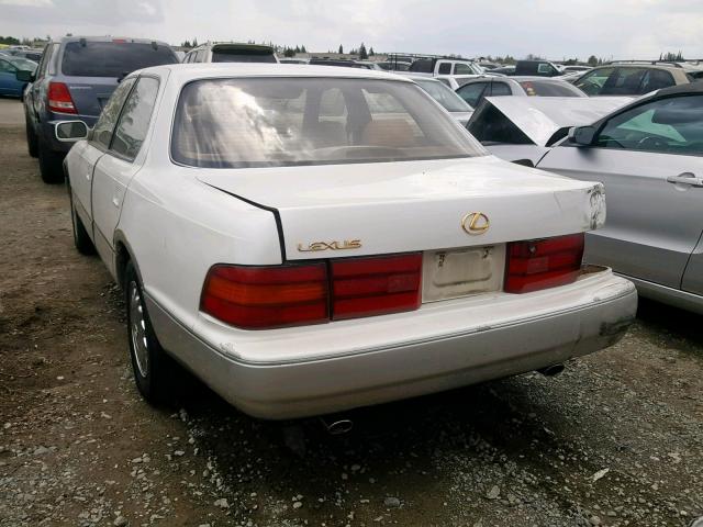 JT8UF11E5M0074468 - 1991 LEXUS LS 400 WHITE photo 3