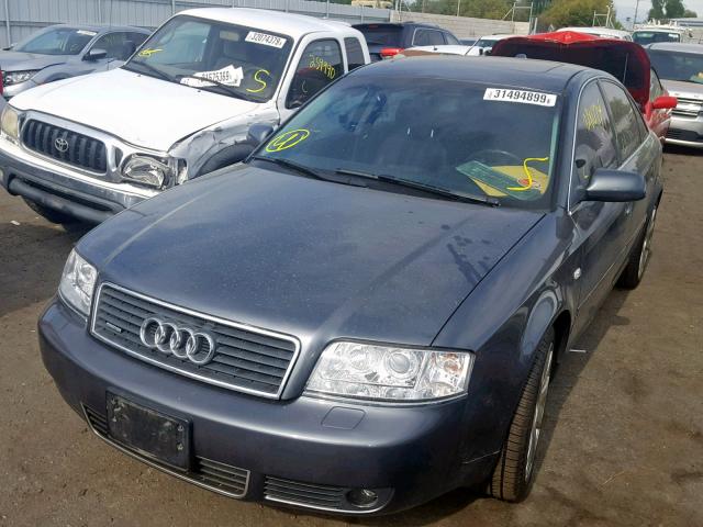 WAUCD64B14N066174 - 2004 AUDI A6 S-LINE GRAY photo 2