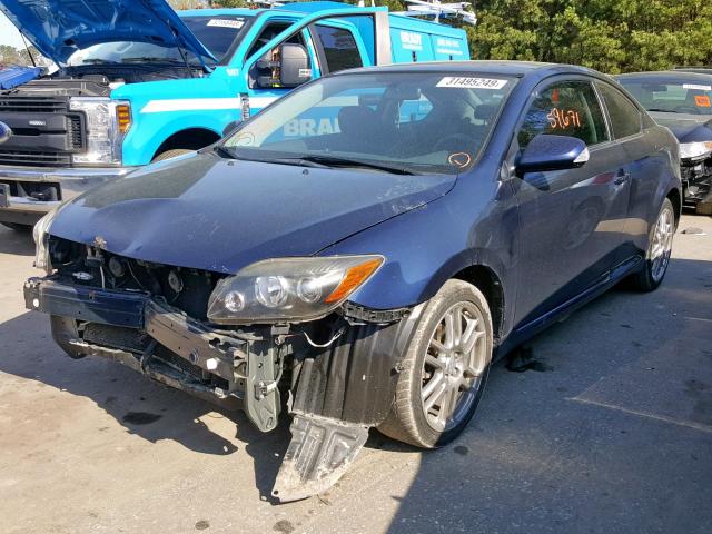 JTKDE167X80227519 - 2008 TOYOTA SCION TC ლურჯი ფოტო 2