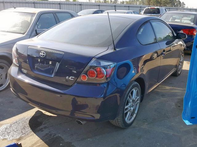 JTKDE167X80227519 - 2008 TOYOTA SCION TC ლურჯი ფოტო 4