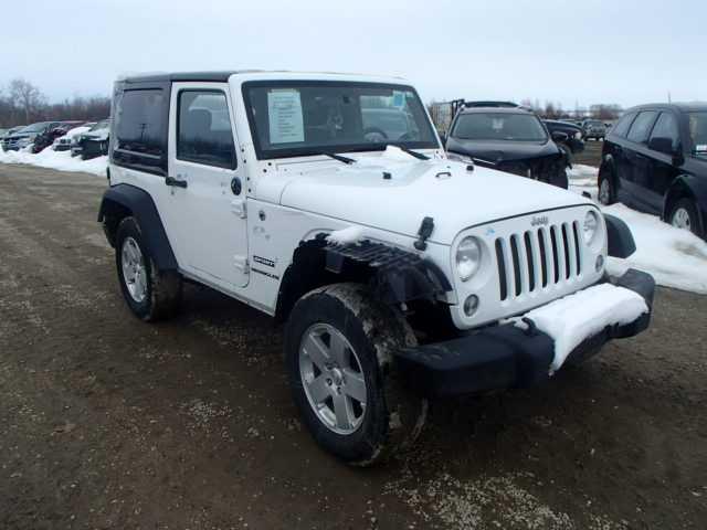 1C4AJWAG1EL247159 - 2014 JEEP WRANGLER S WHITE photo 1