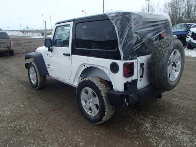 1C4AJWAG1EL247159 - 2014 JEEP WRANGLER S WHITE photo 3