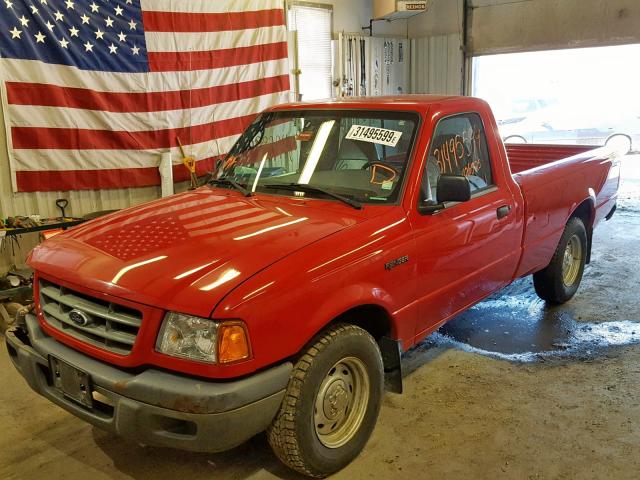 1FTYR10U33TA19100 - 2003 FORD RANGER RED photo 2