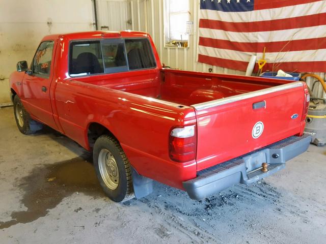 1FTYR10U33TA19100 - 2003 FORD RANGER RED photo 3