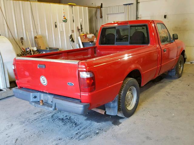 1FTYR10U33TA19100 - 2003 FORD RANGER RED photo 4