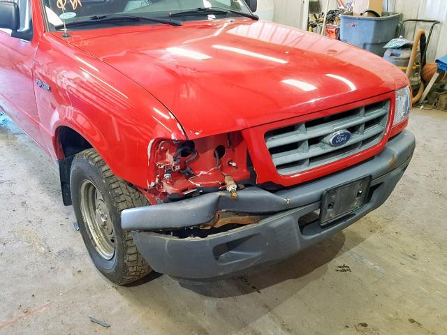 1FTYR10U33TA19100 - 2003 FORD RANGER RED photo 9