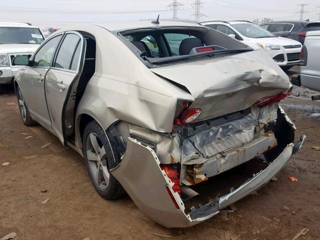 1G1ZC5E19BF261410 - 2011 CHEVROLET MALIBU 1LT 金色 照片 3