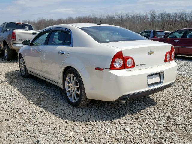 1G1ZE5E75A4105387 - 2010 CHEVROLET MALIBU LTZ WHITE photo 3