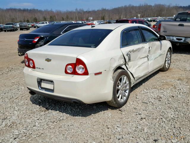 1G1ZE5E75A4105387 - 2010 CHEVROLET MALIBU LTZ WHITE photo 4