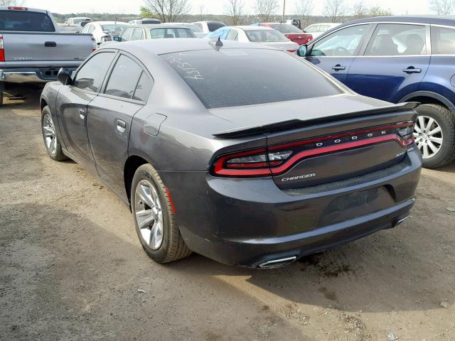 2C3CDXHG4GH214544 - 2016 DODGE CHARGER SX BROWN photo 3