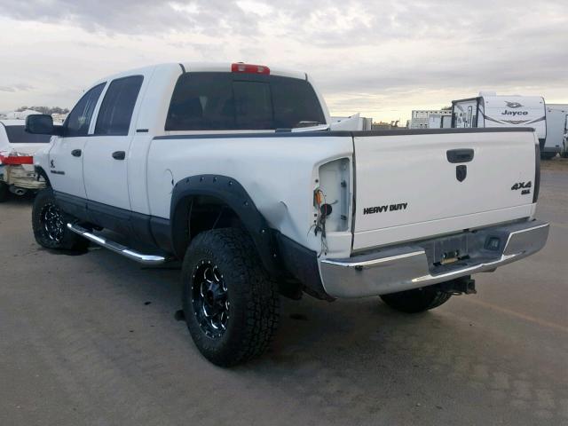 3D7KS29C06G270562 - 2006 DODGE RAM 2500 WHITE photo 3