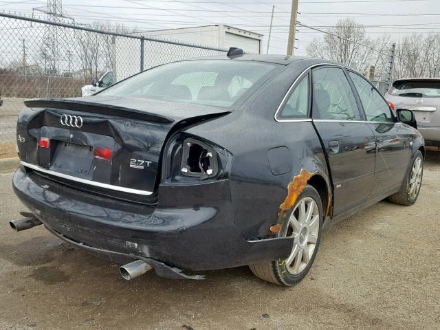 WAUCD64B64N094827 - 2004 AUDI A6 S-LINE BLACK photo 4