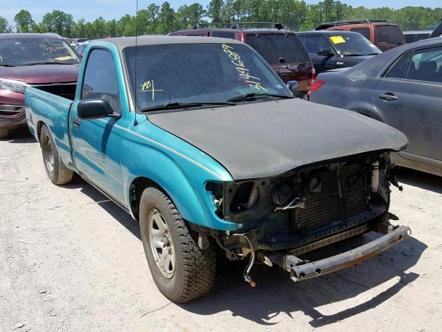 5TENL42N91Z738832 - 2001 TOYOTA TACOMA GREEN photo 1