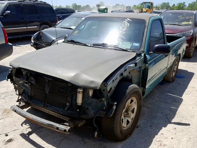 5TENL42N91Z738832 - 2001 TOYOTA TACOMA GREEN photo 2