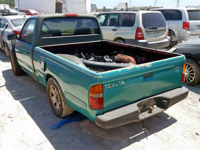 5TENL42N91Z738832 - 2001 TOYOTA TACOMA GREEN photo 3