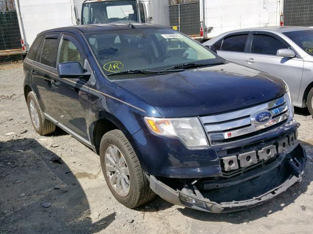 2FMDK38C18BA66428 - 2008 FORD EDGE SEL BLUE photo 1