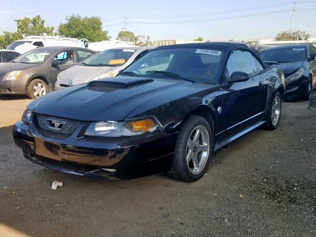 1FAFP45X64F224546 - 2004 FORD MUSTANG GT BLACK photo 2