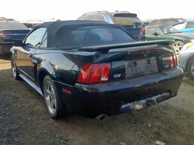 1FAFP45X64F224546 - 2004 FORD MUSTANG GT BLACK photo 3