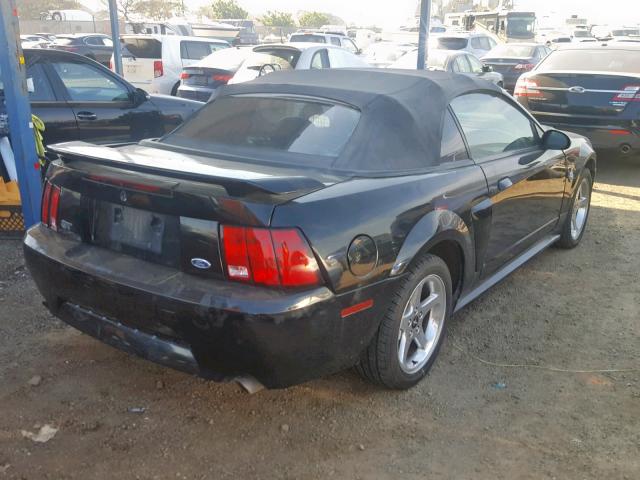 1FAFP45X64F224546 - 2004 FORD MUSTANG GT BLACK photo 4