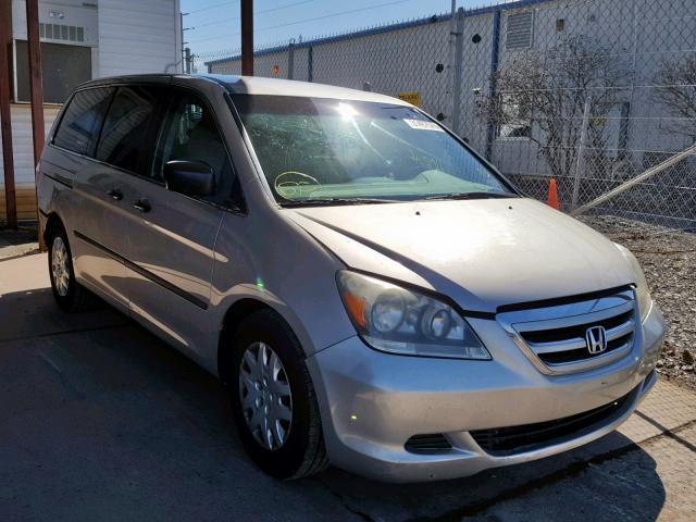 5FNRL38287B004489 - 2007 HONDA ODYSSEY LX SILVER photo 1