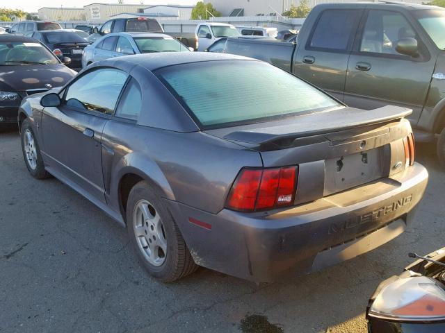 1FAFP40483F304605 - 2003 FORD MUSTANG GRAY photo 3