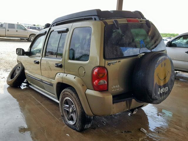1J4GL38K14W141590 - 2004 JEEP LIBERTY RE 绿色 照片 3