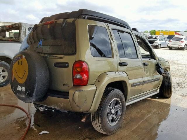 1J4GL38K14W141590 - 2004 JEEP LIBERTY RE 绿色 照片 4