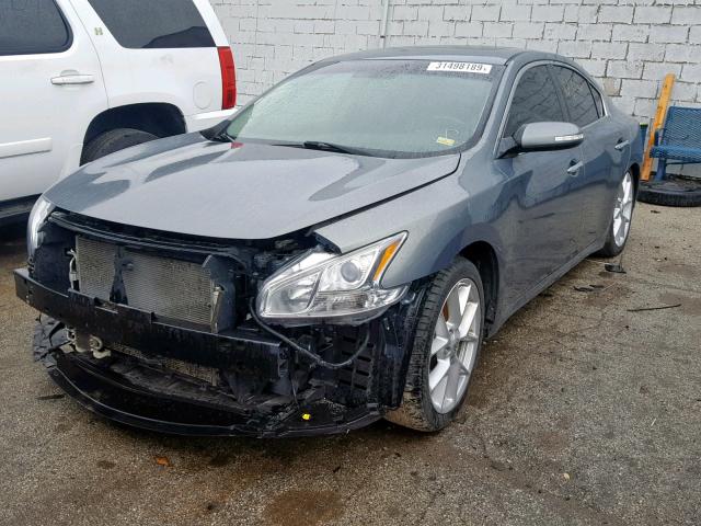 1N4AA51E19C806813 - 2009 NISSAN MAXIMA S BLUE photo 2