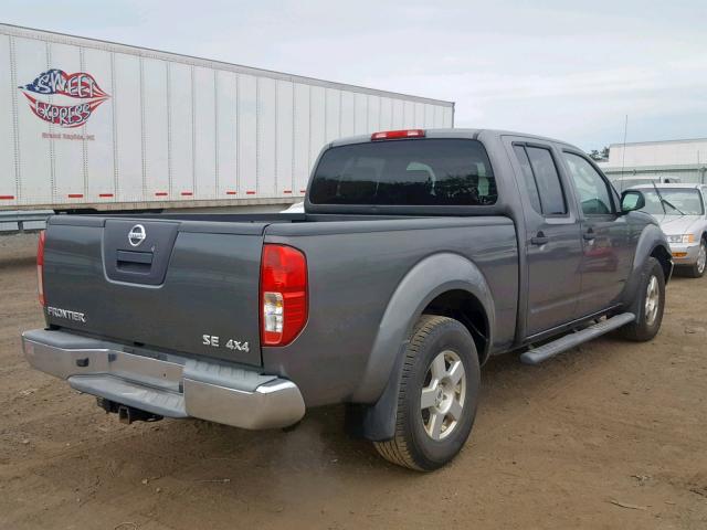 1N6AD09W67C461239 - 2007 NISSAN FRONTIER C GRAY photo 4