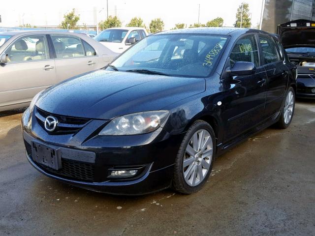JM1BK34M981115168 - 2008 MAZDA SPEED 3 BLACK photo 2