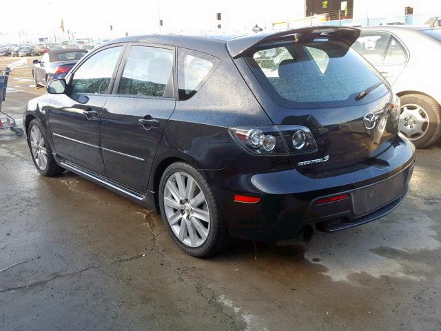 JM1BK34M981115168 - 2008 MAZDA SPEED 3 BLACK photo 3