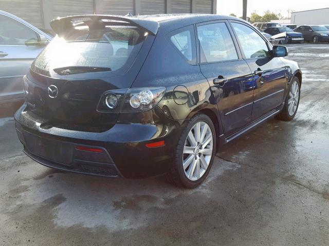 JM1BK34M981115168 - 2008 MAZDA SPEED 3 BLACK photo 4