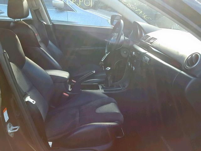 JM1BK34M981115168 - 2008 MAZDA SPEED 3 BLACK photo 5
