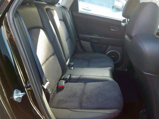 JM1BK34M981115168 - 2008 MAZDA SPEED 3 BLACK photo 6