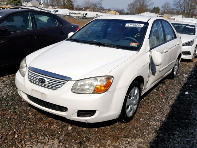 KNAFE122575444601 - 2007 KIA SPECTRA EX WHITE photo 2