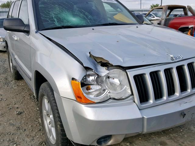 1J8GR48K39C537726 - 2009 JEEP GRAND CHER SILVER photo 9