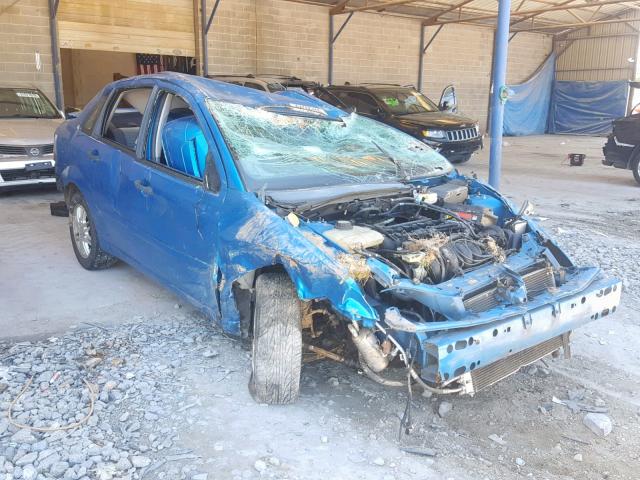 1FAFP34N67W136305 - 2007 FORD FOCUS ZX4 BLUE photo 1