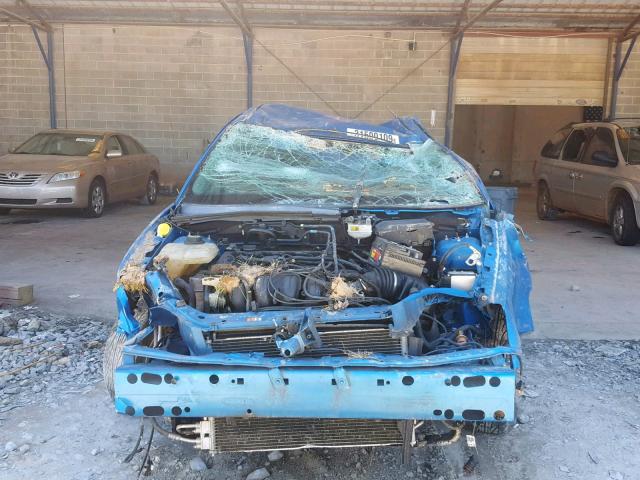 1FAFP34N67W136305 - 2007 FORD FOCUS ZX4 BLUE photo 9