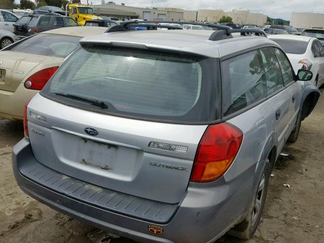 4S4BP61C577323554 - 2007 SUBARU LEGACY OUT SILVER photo 4