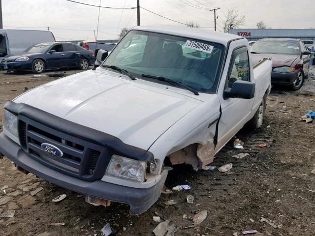 1FTYR10U77PA72445 - 2007 FORD RANGER WHITE photo 2